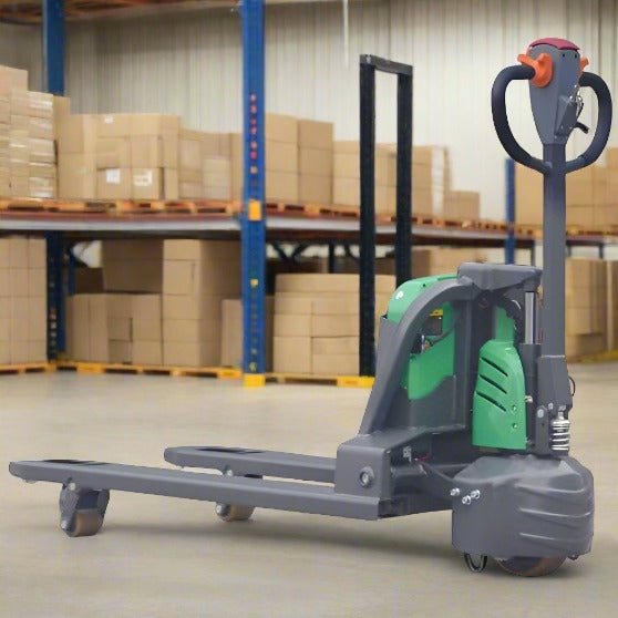 EKKO EP15SLi lithium electric walkie pallet jack, one of the three pallet jack tiers compared in this guide