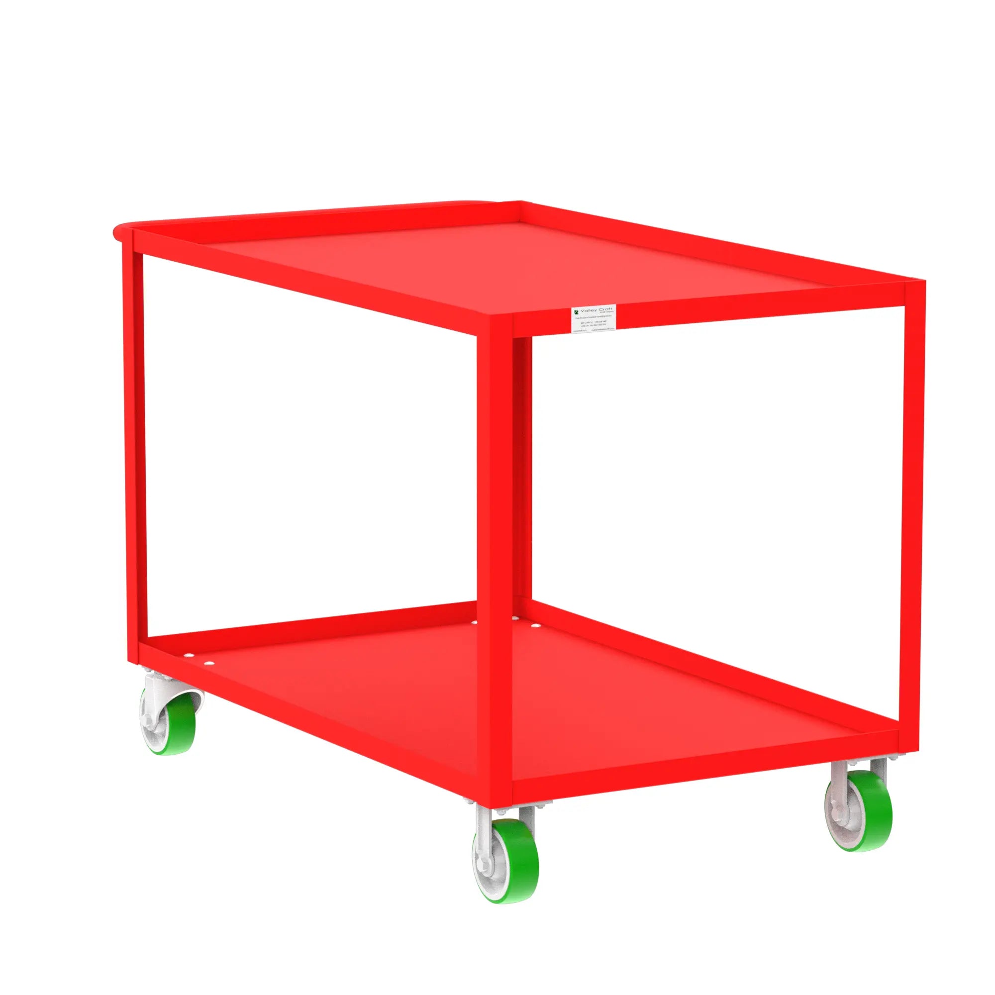 Valley Craft 2 Shelf Utility Carts - Warehouse Gear Hub