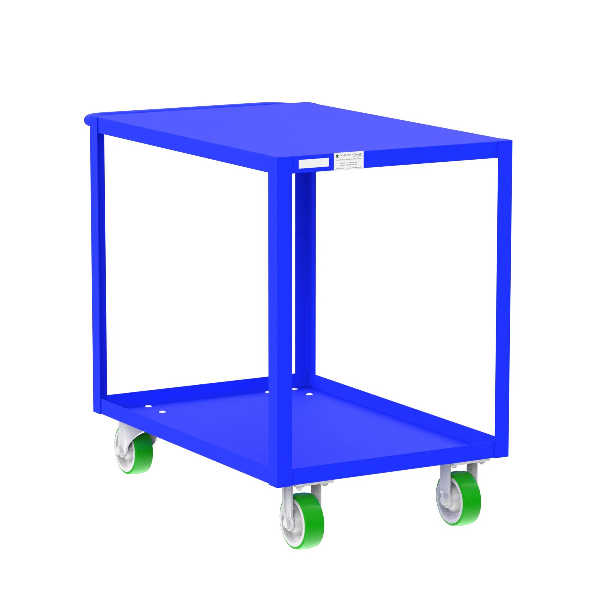 Valley Craft 2 Shelf Utility Carts - Warehouse Gear Hub