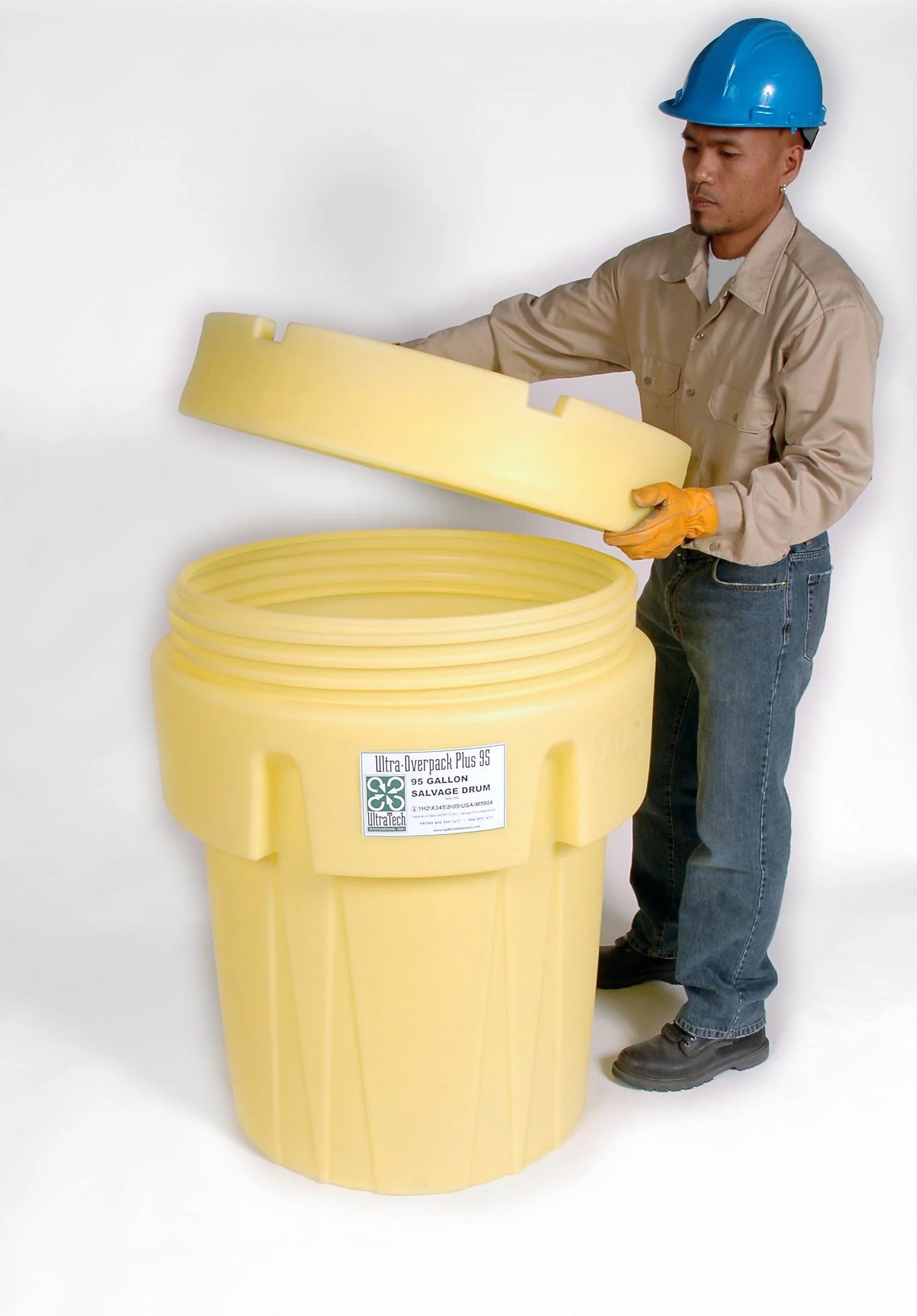 UltraTech 0588 Overpack Plus Lid Only, 95, Yellow
