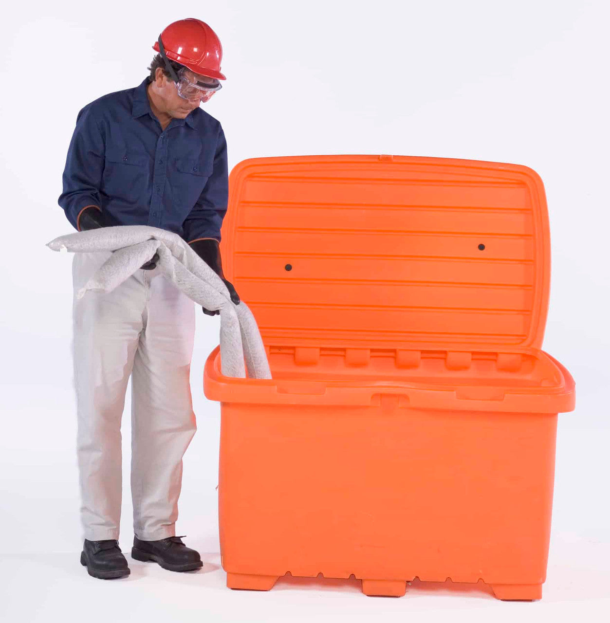 UltraTech 0861 Utility Box, 15 cub. ft. capacity, No Wheels, Safety Orange