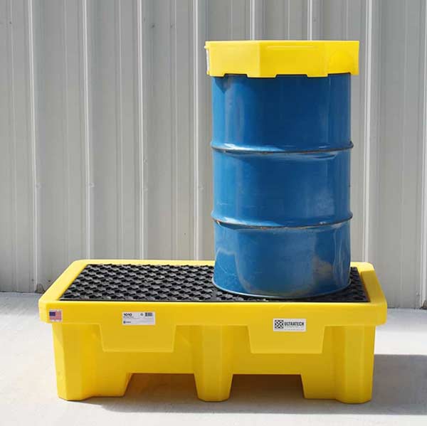 UltraTech 1011 Spill Pallet P2, With Drain, Yellow