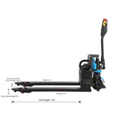 Apollolift 3300lbs Fully Electric Walkie Powered Pallet Jack with Lithium Battery 48"x27"