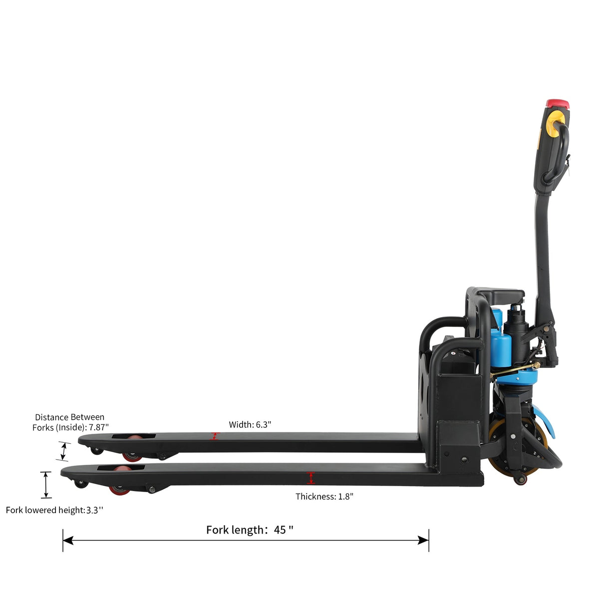 Apollolift A-1021 Battery Powered Pallet Truck 3300lbs Cap. 45" x21"