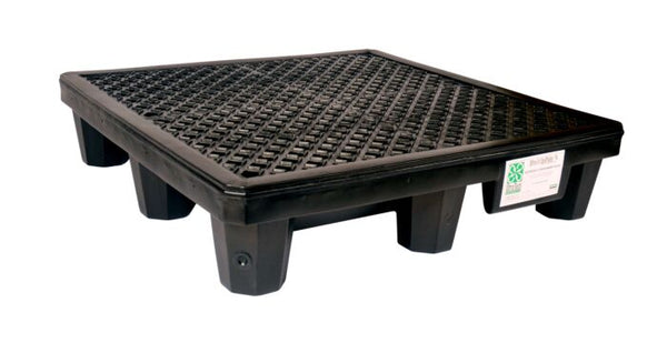 UltraTech 2505 Spill Pallet P2, Economy Model, With Drain, Black