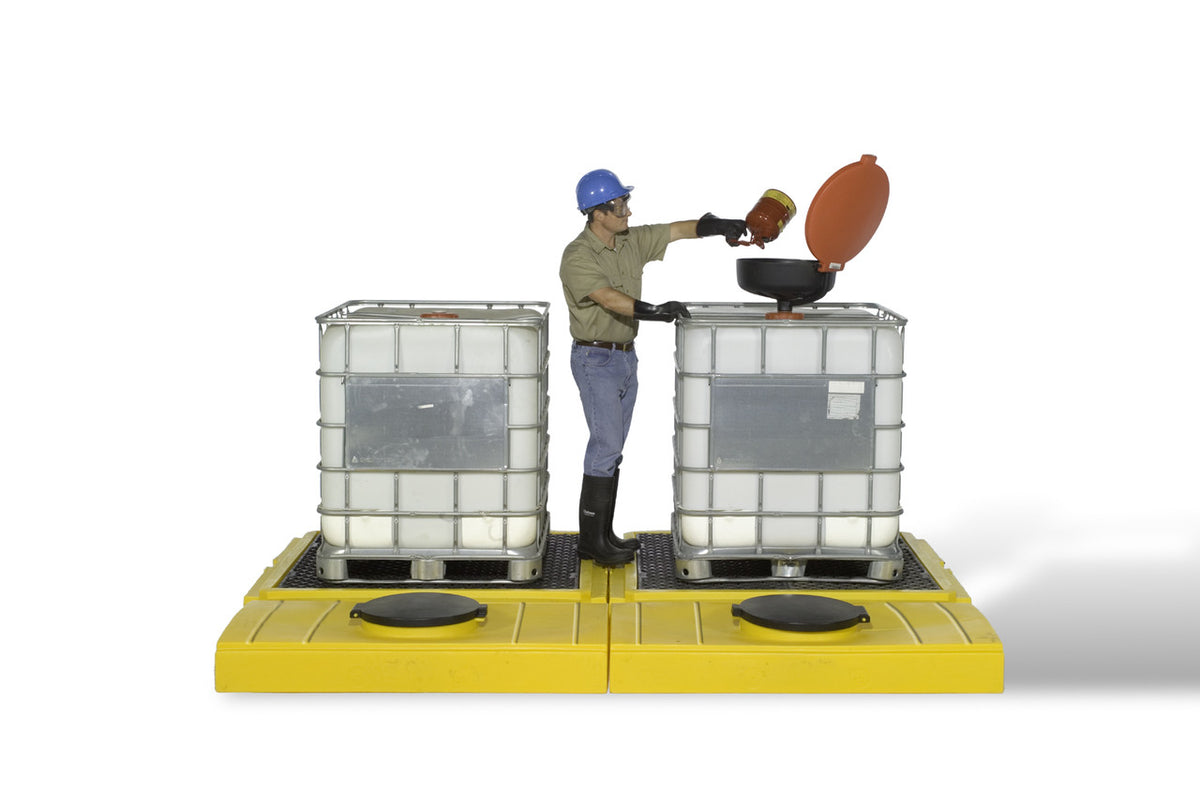 UltraTech 1125 Modular IBC Spill Pallet, 2-Tank, Indoor Model