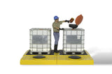 UltraTech 1125 Modular IBC Spill Pallet, 2-Tank, Indoor Model