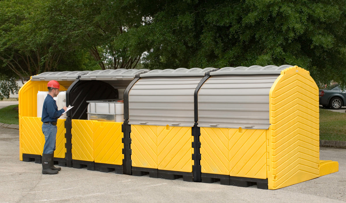 UltraTech 1167 Modular IBC Spill Pallet, 4-Tank, Outdoor Model