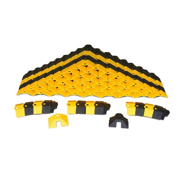 UltraTech 1820 Sidewinder, 24 Ft System with Endcaps, Black and Yellow