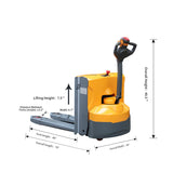 Apollolift Electric Walkie Pallet Jack 4400lbs 48" x27"