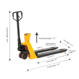 Apollolift Scale Pallet Jack 4400 lbs Cap. 45 x 27'
