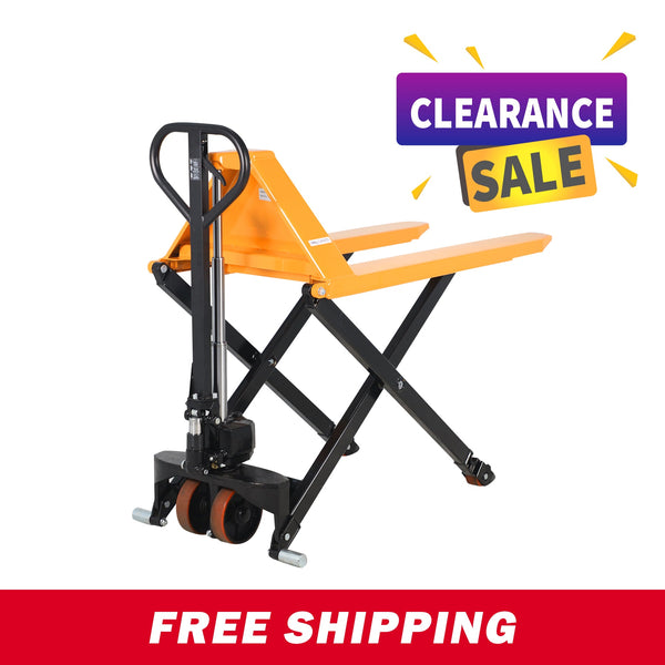 Apollolift Pallet Jack Lift 2200lbs. 45"Lx21"W Fork 3.3'' lowered. 31.5'' raised