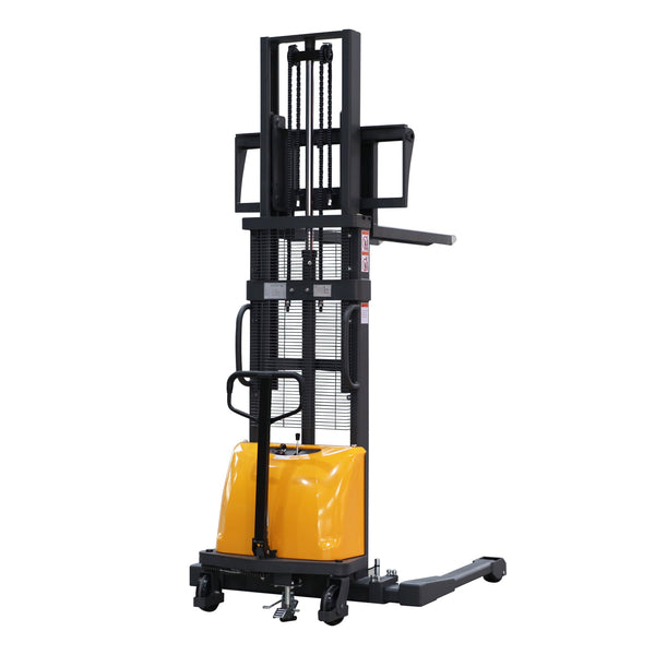 Apollolift Semi-Electric Power Lift Straddle Stacker 3300Lbs 118"Lifting