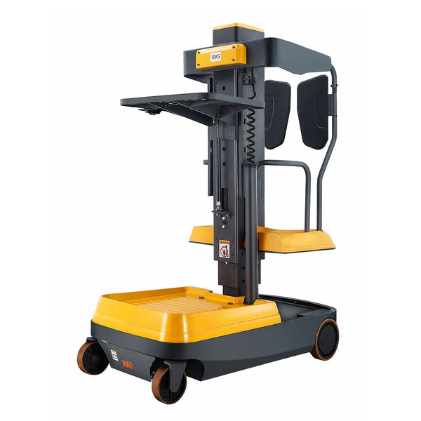 Apollolift Fully Electric Mini Order Picker With Load Tray 200lbs. Capacity
