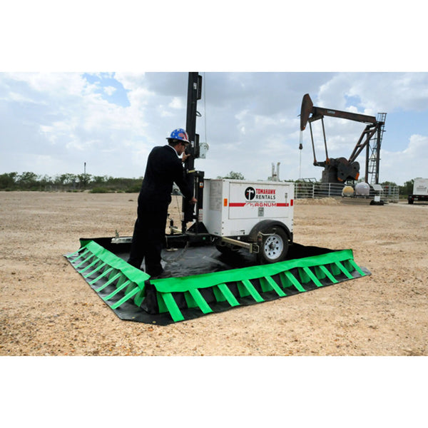 UltraTech 8614 Containment Berm, Compact Model, 15' x 66' x 1', Copolymer 2000, 28 oz.