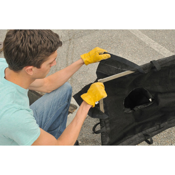 UltraTech 8932 Drain Guard, Adjustable Frame Model, Replacement Filter Fabric, 16" x 20" to 26" x 32", 10-Pack, Black