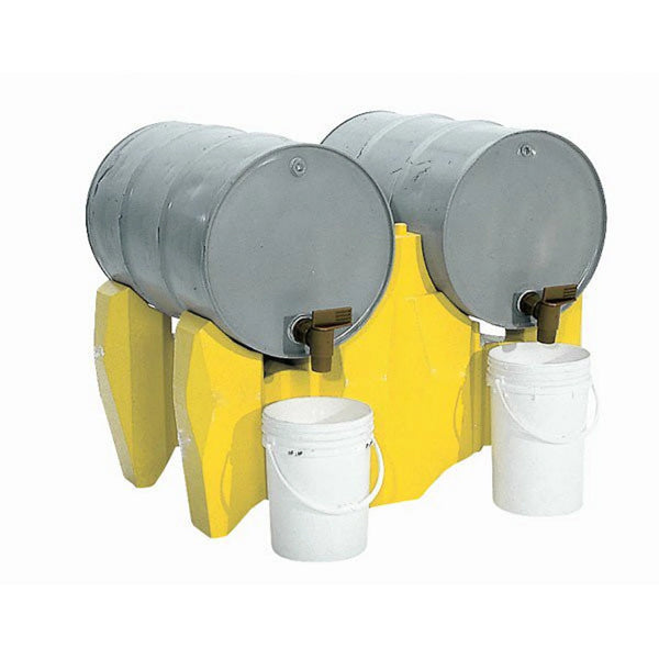 UltraTech 2389 Drum Rack P2, Polyethylene, two-drum horizontal rack