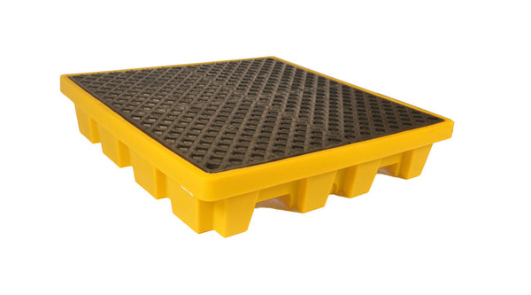 UltraTech 1230 Spill Pallet P4, Nestable Model, No Drain, Yellow