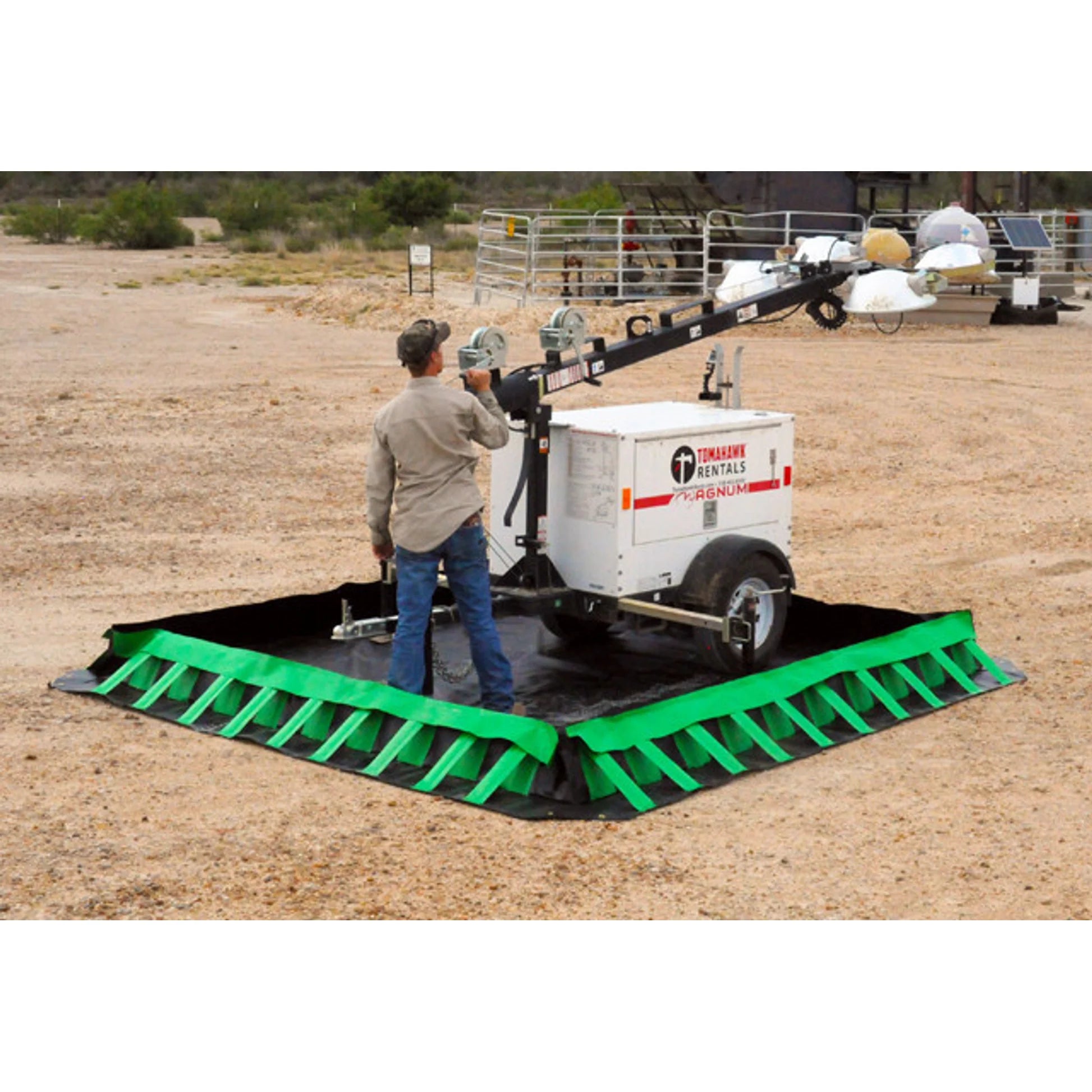 UltraTech 8614 Containment Berm, Compact Model, 15' x 66' x 1', Copolymer 2000, 28 oz.