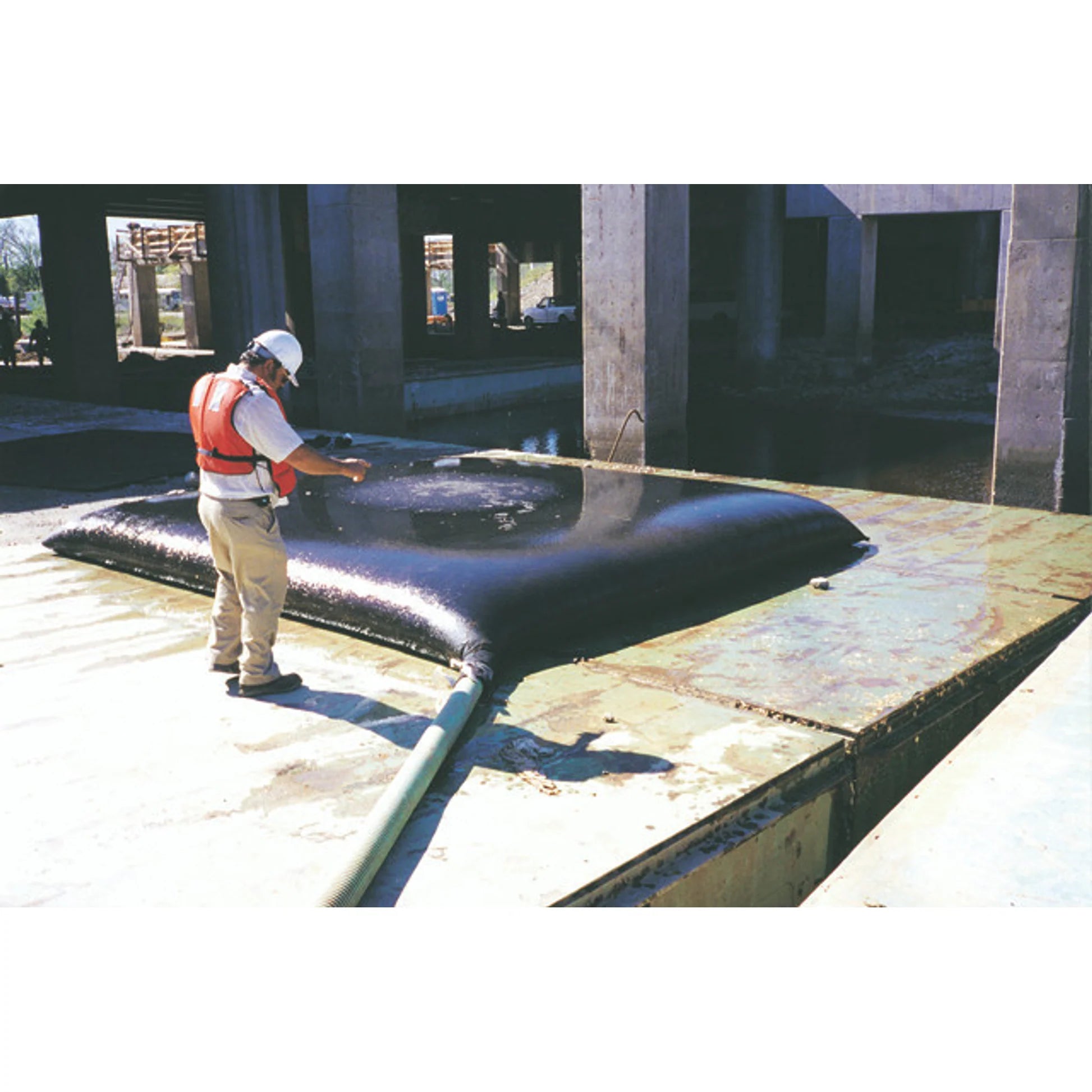 UltraTech 9724-OS Dewatering Bag, 6' x 6', Black