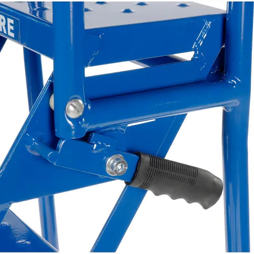 Ballymore 4 Step Lock-N-Stock Folding Rolling Ladder, 350 Lb. Capacity - LS4247
