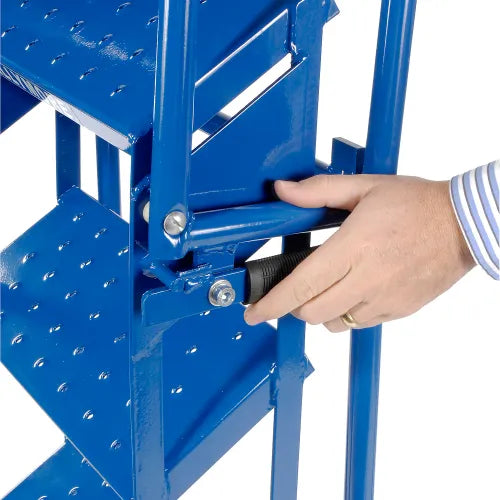 Ballymore 4 Step Lock-N-Stock Folding Rolling Ladder, 350 Lb. Capacity - LS4247
