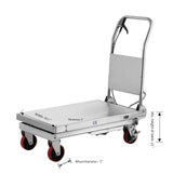 Apollolift Single Scissor Lift Table 1100lb. 35.4" lifting height - Stainless