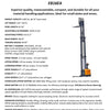 EKKO EB16EA Full Powered Straddle Stacker 4400 lb Cap., 216" Height - Warehouse Gear Hub 