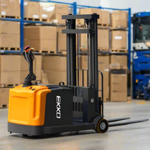 EKKO EK14 Counterbalanced Walkie Stacker | 118" Lift Height | 3300 lb Capacity |