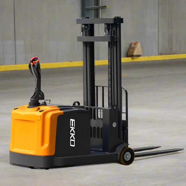 EKKO EK14-138 Counterbalanced Walkie Stacker | 138" Lift Height | 3300 lb Capacity |