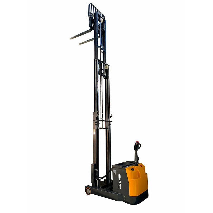 EKKO EH15TH Moving Mast Walkie Reach Truck 3300 lb Cap., 216