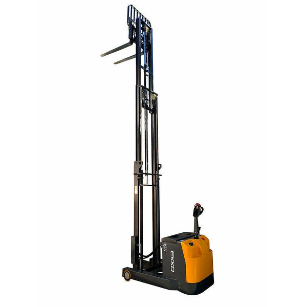 EKKO EH15TH Moving Mast Walkie Reach Truck 3300 lb Cap., 216" Height