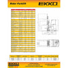EKKO EK18RF Stand-up Rider Forklift, 4000 lb Cap., 216" Lift Ht. 48V
