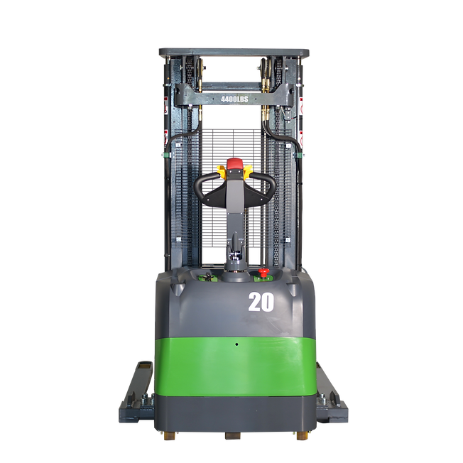 EKKO Lithium Straddle Stacker | Side-Shifting | 189" Lift Height | 4400 lb Capacity | EB20CS-189LI