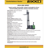 EKKO EK14-130Li Lithium Counterbalanced Walkie Stacker | 130" Lift Height | 3300 lb Capacity |