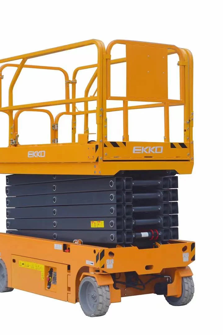 EKKO ES120E Aerial Work Platform Lift Cart, Lift Height 39' (468'') - Warehouse Gear Hub 