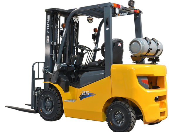 EKKO EK25LP Pneumatic Forklift (LPG) 5000 lbs cap, 189" Lift Height - Warehouse Gear Hub 