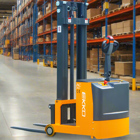 EKKO EK07S Counterbalanced Walkie Stacker | 118" Lift Height | 1550 lb Capacity |