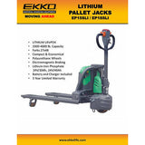 EKKO Lithium Semi Electric Walkie Pallet Truck with 4000 lb Load Capacity - EP18SLi