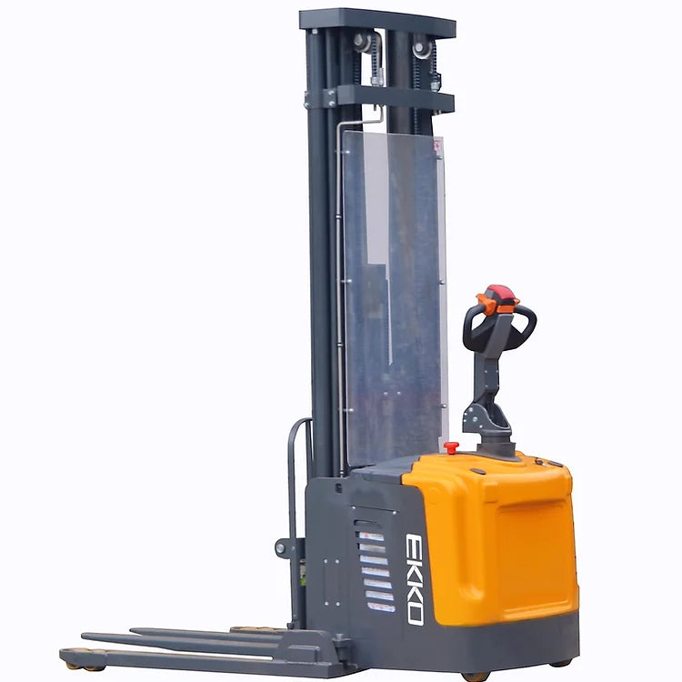 EKKO EB16EA Full Powered Straddle Stacker 4400 lb Cap., 216