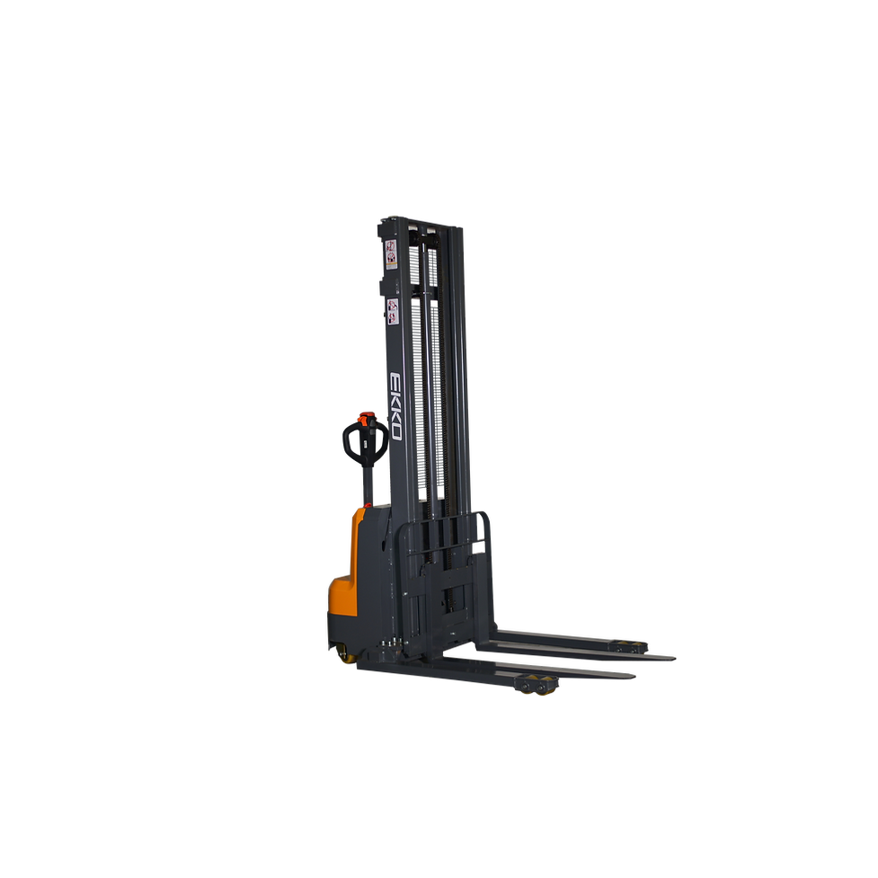 EKKO Electric Straddle Stacker | 138" Lift Height | 3000 lb Capacity | EB14C-138