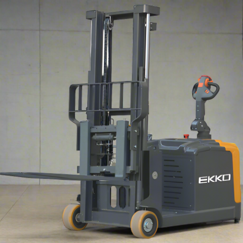EKKO EK14S-130 Counterbalanced Walkie Stacker | Side-Shifting | 130” Lift Height | 3300 lb Capacity |