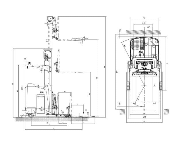 EKKO Stand-Up NA Reach Truck 4000 lb Cap | 196