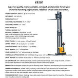 EKKO EB13E-138 Full Powered Straddle Stacker 2800 lb Cap., 138" Height - Warehouse Gear Hub 