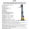 EKKO EB13E Full Powered Straddle Stacker 2800 lb Cap., 119" Height - Warehouse Gear Hub 