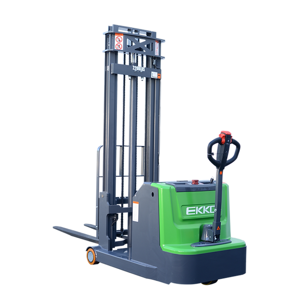 EKKO EK10S-118LI Counterbalanced Walkie Stacker | 2200 lb Cap | 118" Lift Height |