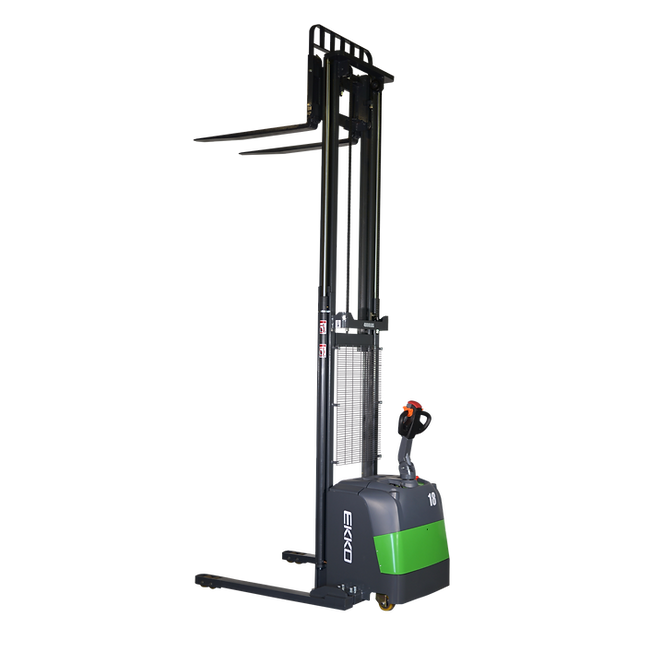 EKKO Lithium Straddle Stacker | 118" Lift Height | 4000 lb Capacity | EB18C-118LI