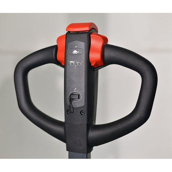 EKKO EB13CD Electric Straddle Stacker | Fork Over | 118" Lift Height | 2800 lb Capacity |