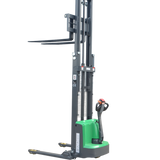 EKKO EB13E-138Li Full Powered Straddle Stacker 2800 lb Cap., 138" Height - Warehouse Gear Hub 