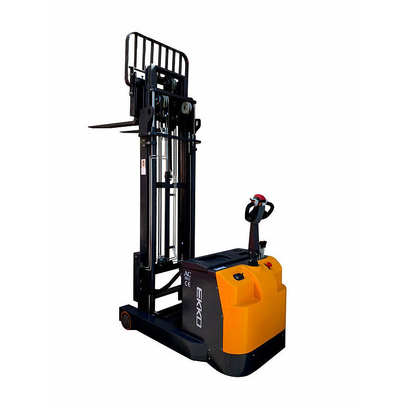 EKKO EH15TH Moving Mast Walkie Reach Truck 3300 lb Cap., 216